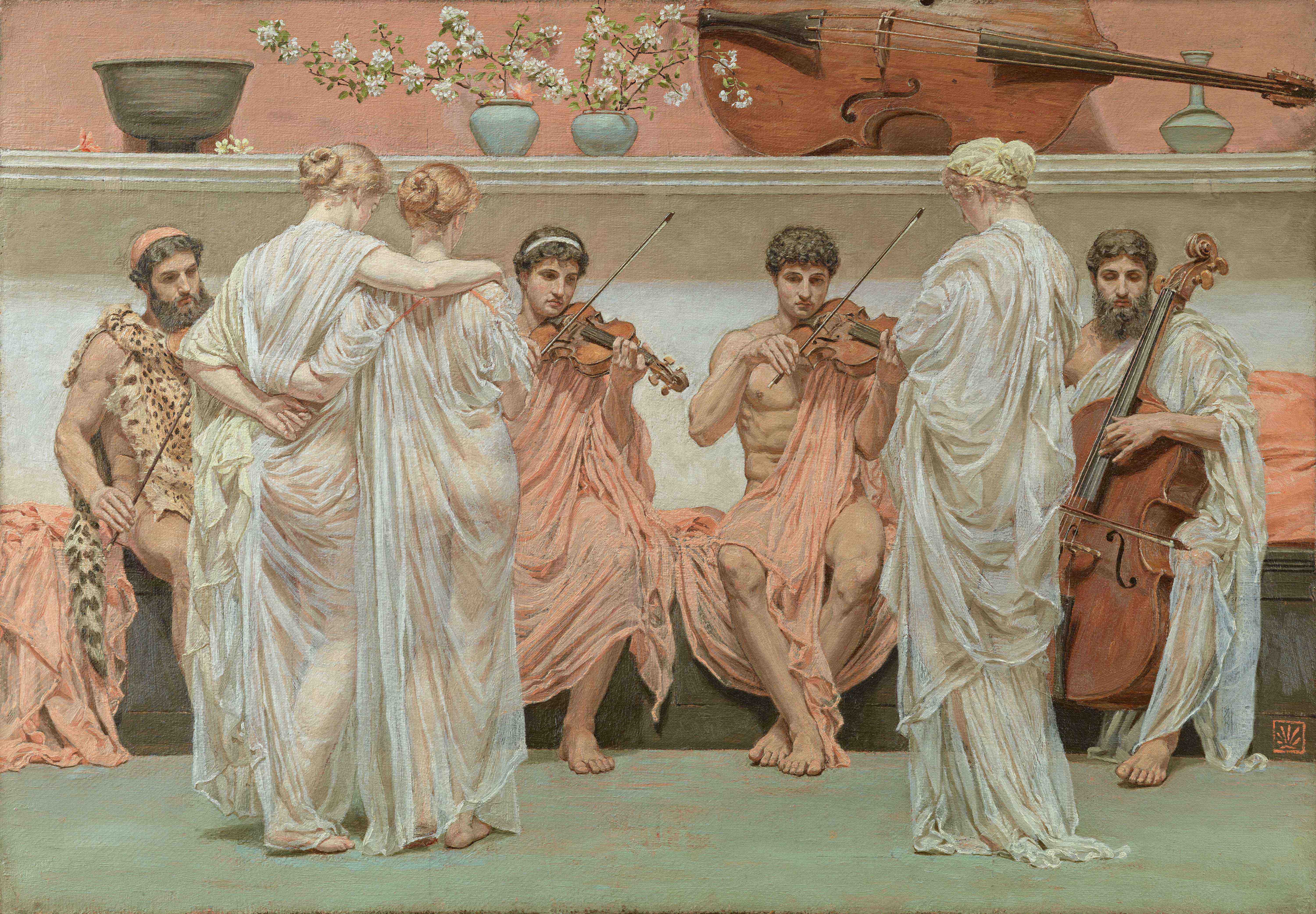 Albert Joseph Moore《四重奏:一个画家对音乐艺术的赞颂》