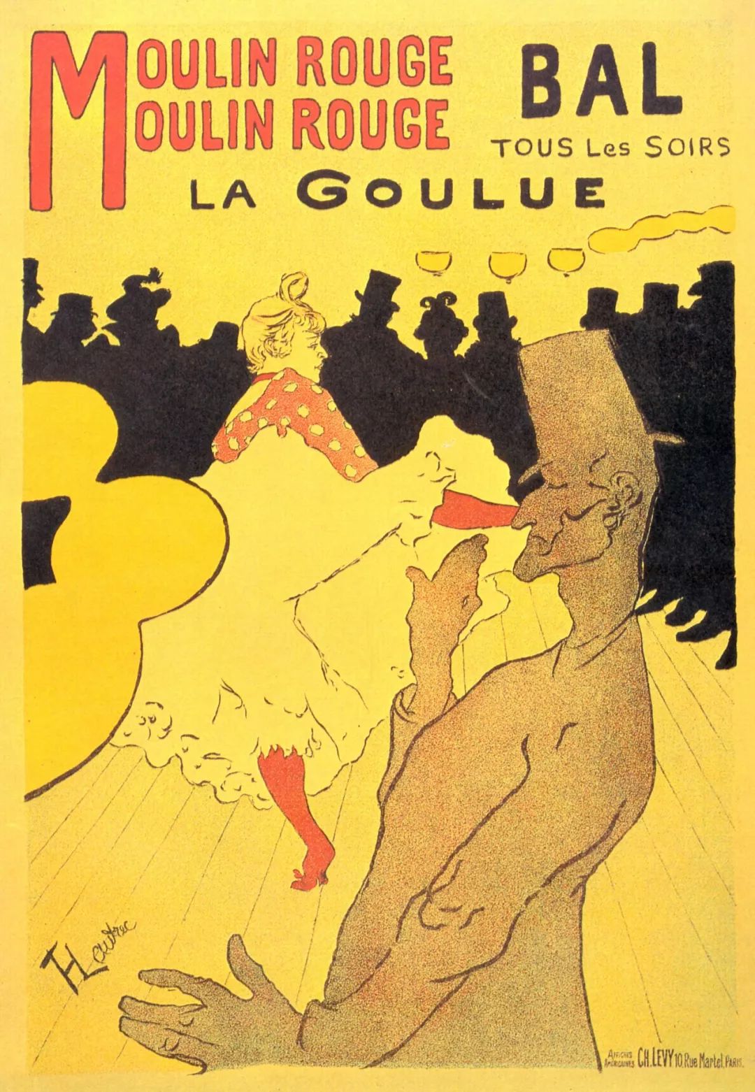 劳特莱克红磨坊招贴画——La Goulue