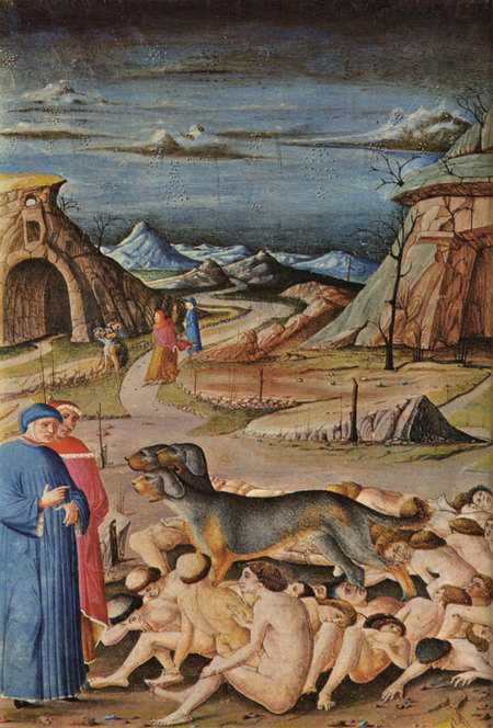 但丁神曲·暴食与贪婪——中世纪地狱画作