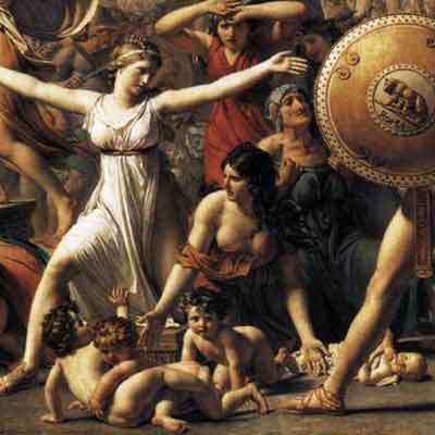 女人让战争走开:大卫画作欣赏