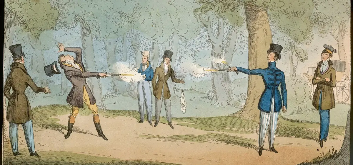 法国决斗题材插图