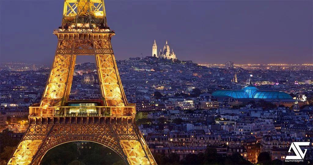 圣心大教堂与艾菲尔铁塔