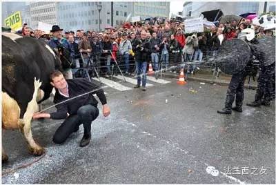 法国农民抗议现场10