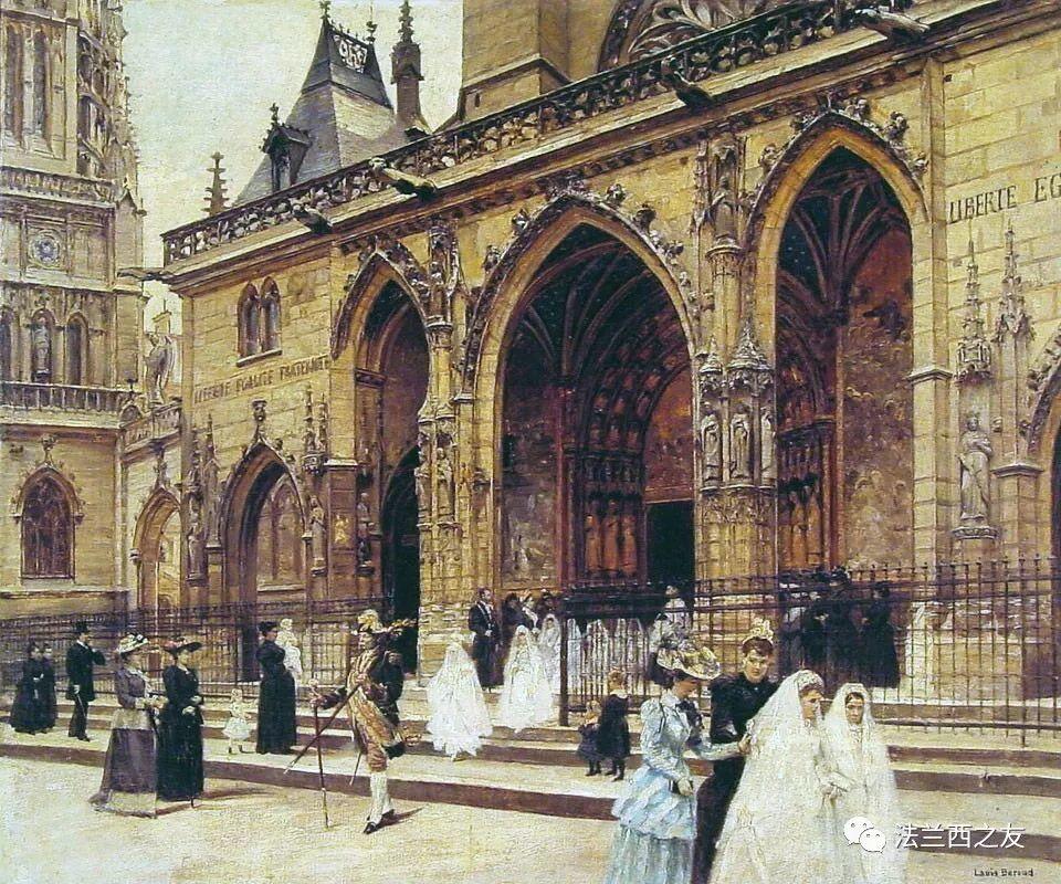 圣日耳曼奥塞尔教堂·19世纪油画