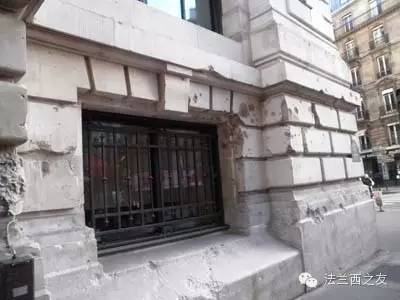 里昂信贷银行旧址——1918年炸弹弹痕