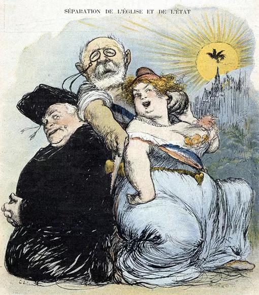 1905年12月9日，法国政教分离法案